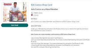 expired 30 gift card with 60 costco