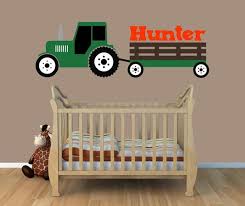 Tractor Wall Decal Green Tractor Wall