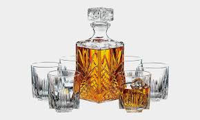 Italian Decanter And Whiskey Glass