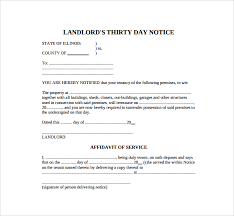 30 Day Notice Templates Free