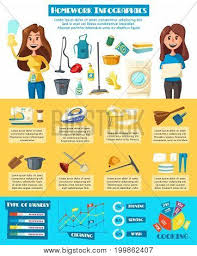 Housework Infographic Vector Photo Free Trial Bigstock