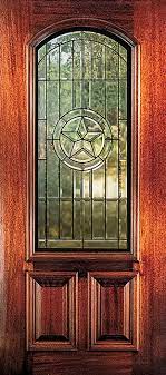 Decorative Beveled Exterior Doors