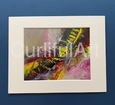 Acrylic 8x10 Unframed Abstract Painting