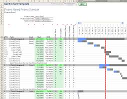 30 Sample Gantt Chart Excel Andaluzseattle Template Example