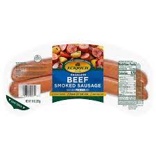 eckrich beef smoked sausage skinless