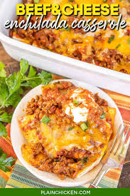 beef cheese enchilada cerole low