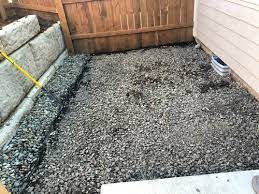 gravel too large to compact for paver base