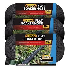 sunifier flat soaker hose 50 ft 3 pack
