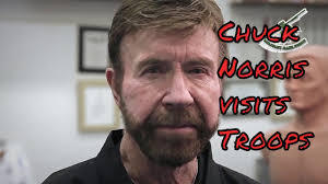 Yeah, not so funny anymore is he? 79 Year Old Chuck Norris Visits U S Soldiers Reservists In Texas Youtube