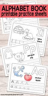 Letters and the alphabet worksheets for preschool and kindergarten. Free Printable Alphabet Book Alphabet Worksheets For Pre K And K Easy Peasy Learners