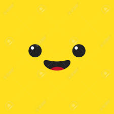 Vector Laughing Smiling Cute Emoji Happy Face On Stylish Yellow