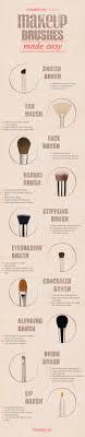 makeup brushes made easy infographic