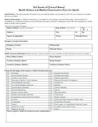 Medical Assessment Form Template Naomijorge Co