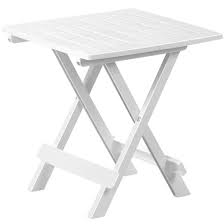 Side Table Adige White Plastic
