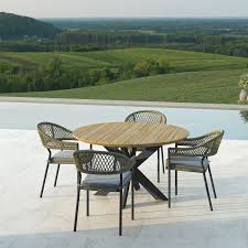 Maze Rope Bali 4 Seat Round Dining Set