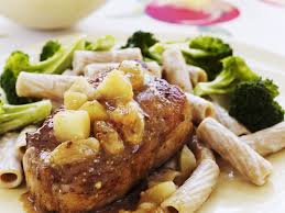 pork chops with whole wheat pasta