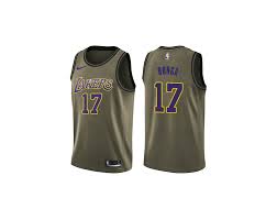 Have your fashion match your fandom and shop at cbssports.com for all your officially licensed lakers team apparel. Isaac Bonga Men S Los Angeles Lakers 17 Swingman Green Salute To Service Jersey