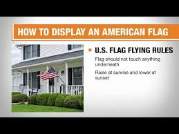 How To Display An American Flag The