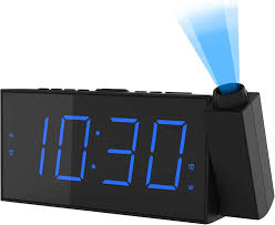projection digital alarm clock loud