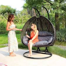 Luxury Wooden Hanging Lounge Chair Wave