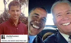 Even joe biden's wife was creeped out by his compulsive handsiness when they first started dating tthe two met in 1975, three years after joe biden's first wife and young daughter were killed in a car. Internet Goes Gaga After Young Joe Biden Snapshots Flood Twitter Daily Mail Online