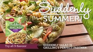 This pasta salad makes a quick and healthy lunch, or is perfect prepared ahead for a picnic or put out all the ingredients for classic pasta salad with pesto dressing and let the kids pick whatever they. Suddenly Salad Bettycrocker Com