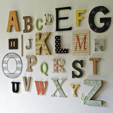 Alphabet Wall Letter Wall Art