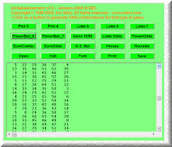 Powerball Strategy Systems Software Numbers Generator