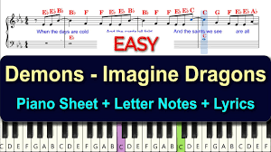 demons imagine dragons easy piano