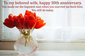 30th wedding anniversary wishes es