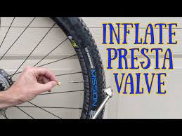 how to inflate a presta valve at a