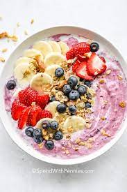 berry banana smoothie bowl spend with