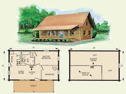 Small Log Cabin Homes Floor Plans Kits