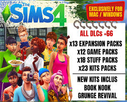 the sims 4 base game all 67 dlc all