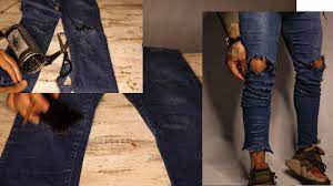 jeans rotos como rasgar un jean