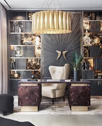 high end office and library decor ideas
