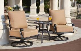 Patio Furniture Cast Aluminum 3 Pc Deep