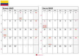 Calendario junio 2021 en html. Descargar Gratis Calendario Junio 2021 Colombia