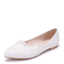 Womens Leatherette Flat Heel Closed Toe Flats With Applique 047144240