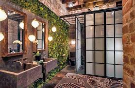 living wall in the bathroom