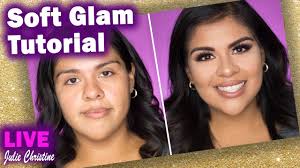 soft glam easy contour full face makeup