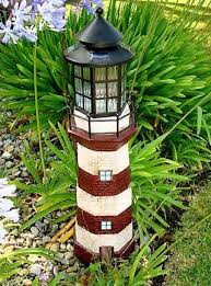 Large Lighthouse Fiberglass Solar Light