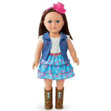 18 inch doll brunette hair blue eyes