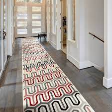 quirky multi carpet runner hallway