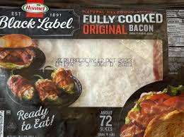 fully cooked original bacon nutrition