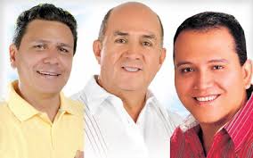 De Izquierda a derecha los tres candidatos a la Gobernación: Carlos Arbey González Quintero, Jorge Ubeimar Delgado Blandón, Francined de Jesús Cano Ramírez, - 307152_181412_1