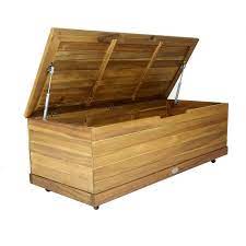 Acacia Wood Garden Storage Box By