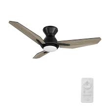 carro vant 44 in color changing integrated led indoor matte black 10 sd dc ceiling fan with light kit remote control