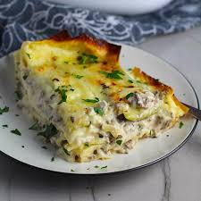 white beef lasagna with cream cheese