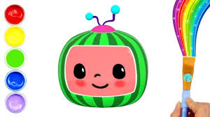 All your favorite characters are included including miguel, ernesto, and of course, dante! Cocomelon Nursery Rhymes Watermelon Coloring Page For Kids And Painting With Paint For Toddlers Youtube